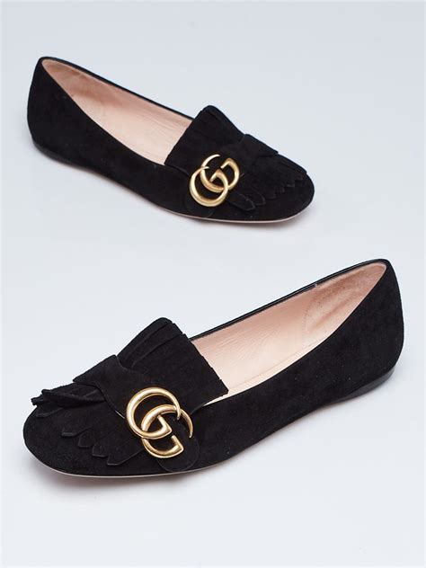 Gucci Women's Marmont Suede Flats 